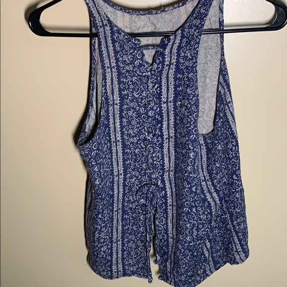 American Eagle tie up back tank top - Picture 2 of 4